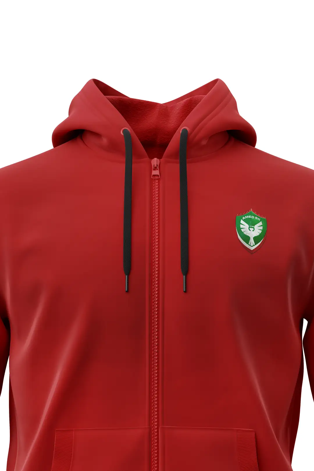 AMEDSPOR TAM FERMUARLI KAPÜŞONLU SWEAT