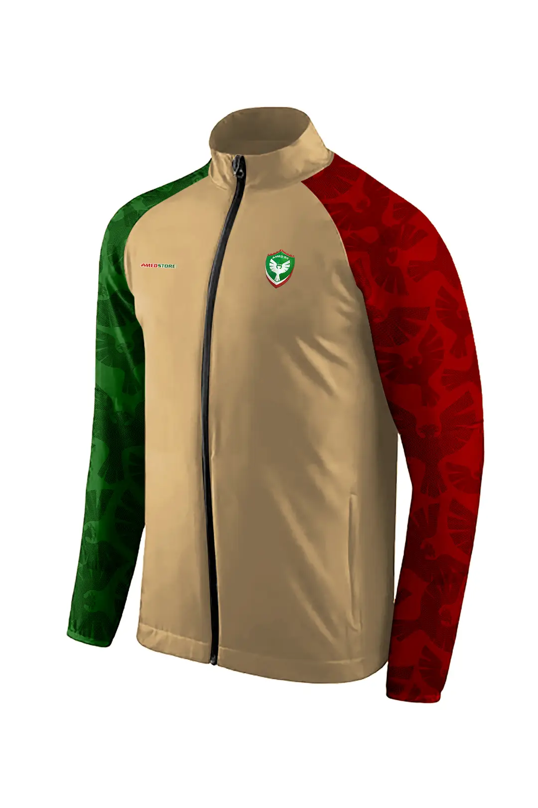 AMEDSPOR KOLLARI YEŞİL KIRMIZI EŞOFMAN ÜSTÜ