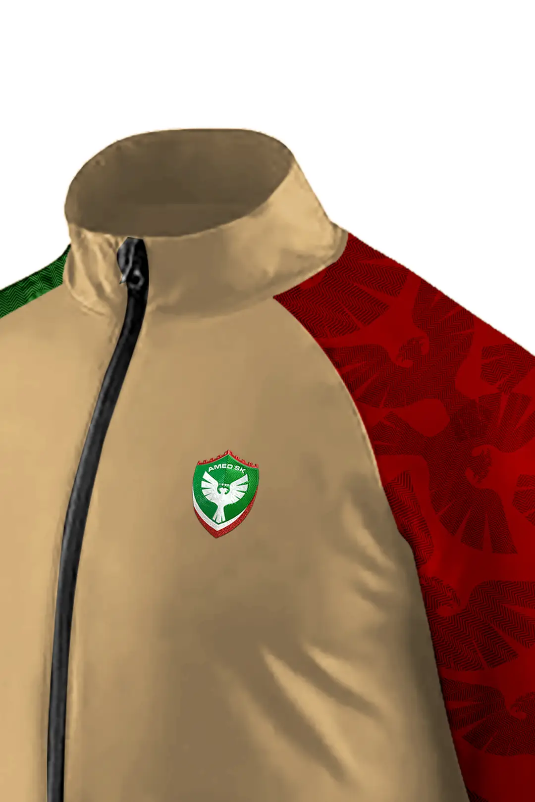 AMEDSPOR KOLLARI YEŞİL KIRMIZI EŞOFMAN ÜSTÜ