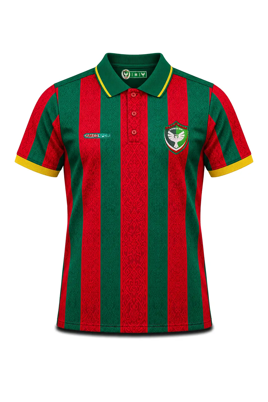 Ürün görseli: 2026/27 AMEDSPOR ÇUBUKLU POLO YAKA FORMA