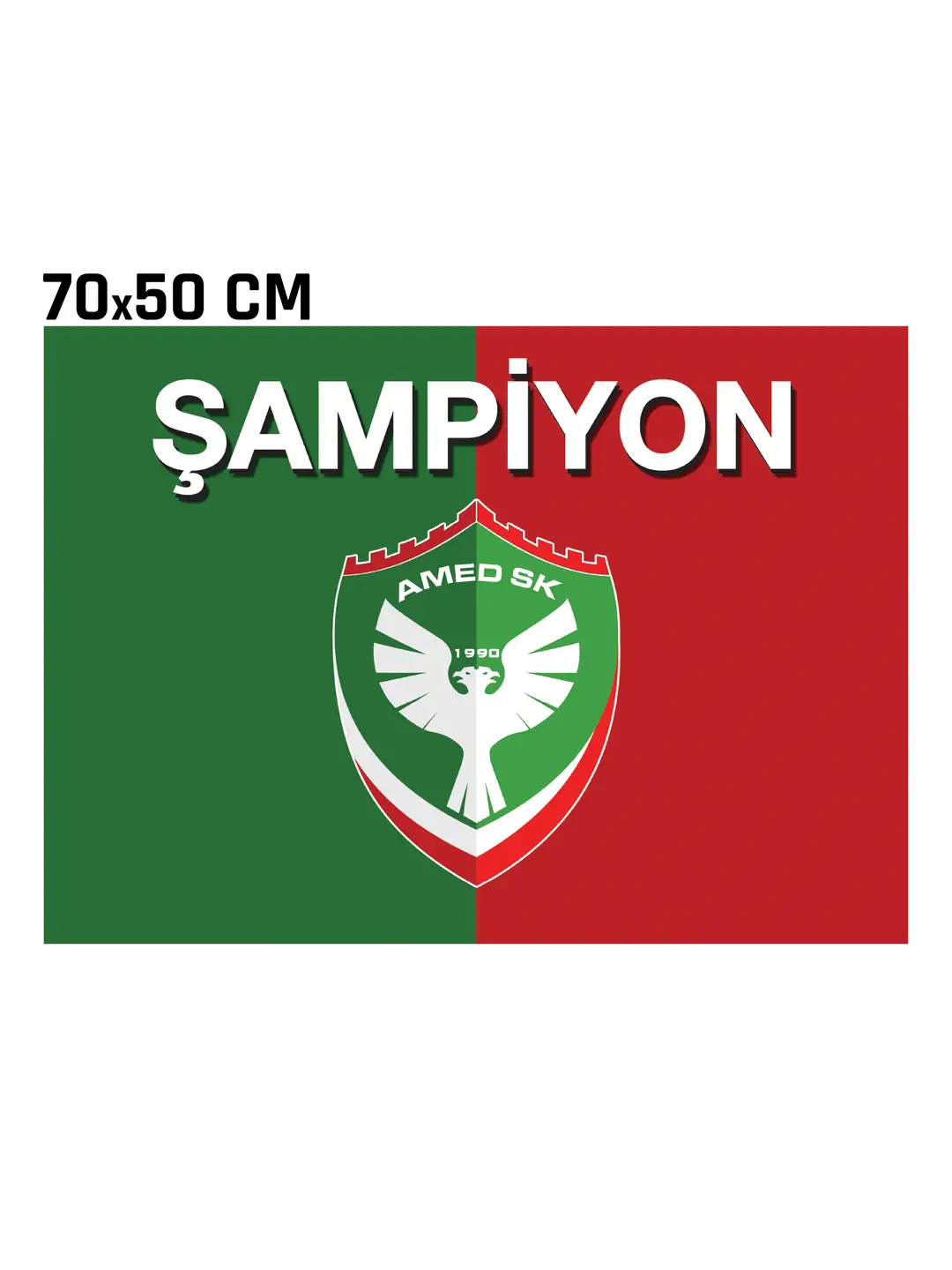 25/26 ŞAMPİYON BASKILI BAYRAK - KÜÇÜK