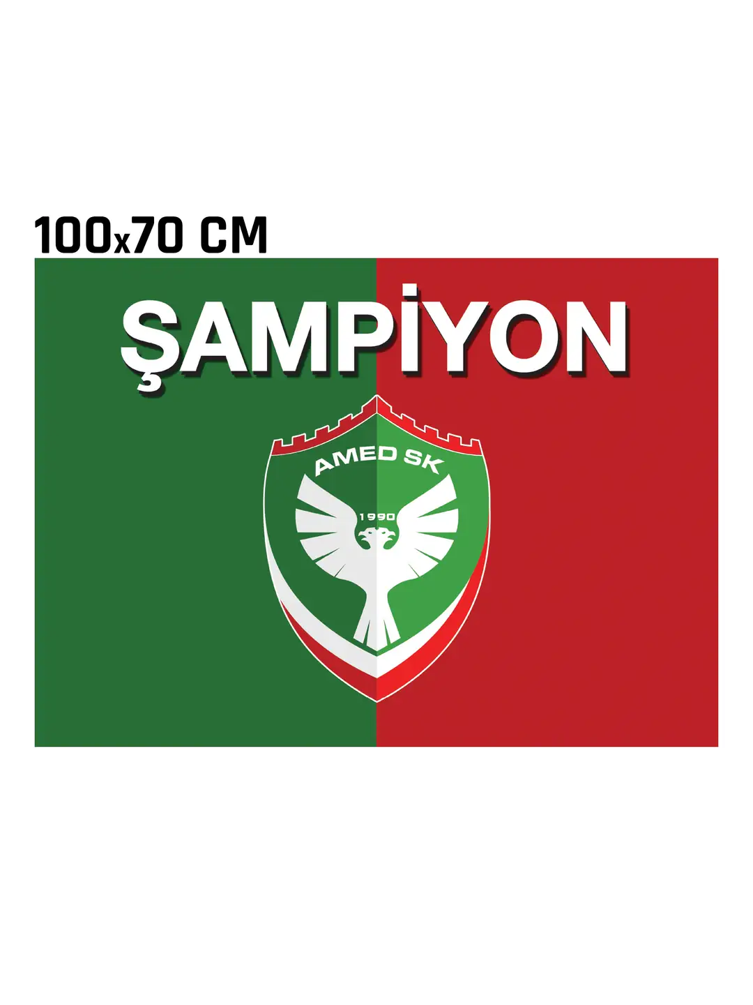 2026 ŞAMPİYON BASKILI BAYRAK- ORTA