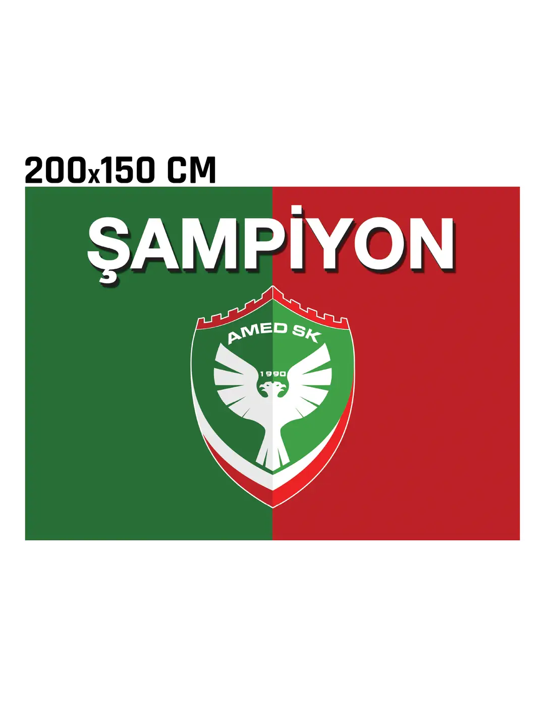2026 ŞAMPİYON BASKILI BAYRAK -  BATTAL