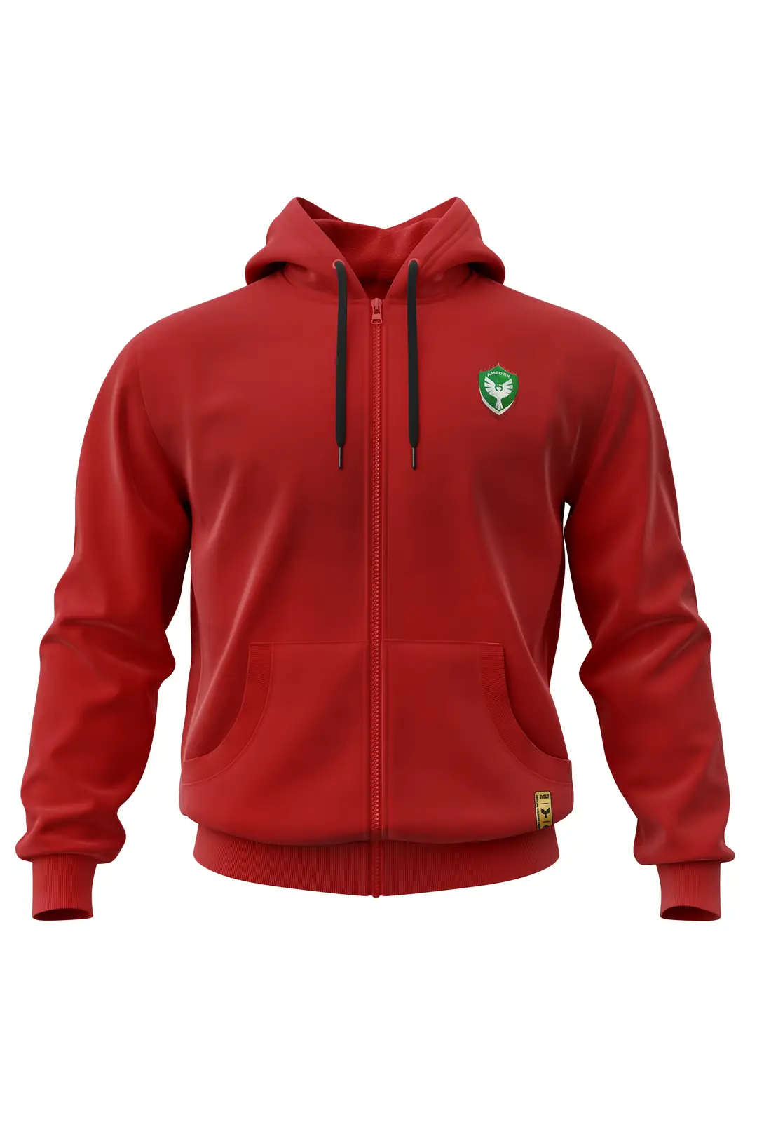 AMEDSPOR TAM FERMUARLI KAPÜŞONLU SWEAT