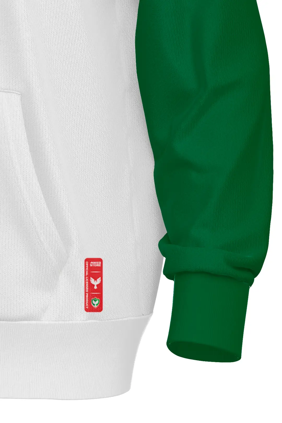 AMEDSPOR KOLLARI YEŞİL KIRMIZI KAPÜŞONLU SWEAT