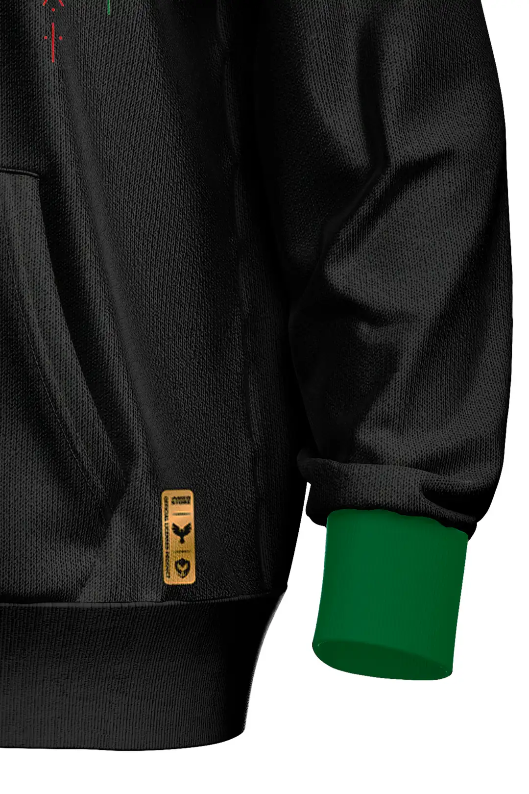 AMEDSPOR ETNİK DESEN KAPŞONLU SWEAT