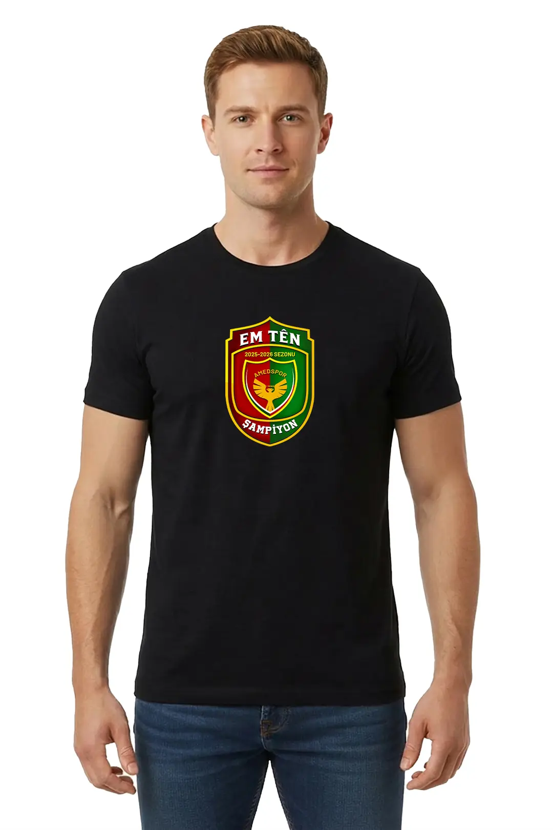 Ürün görseli: AMEDSPOR ŞAMPİYONLUK TİŞÖRTÜ - BAMBU  - SİYAH